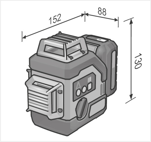 Laser Croix 360° ALC 3/360-G /R 12 SET