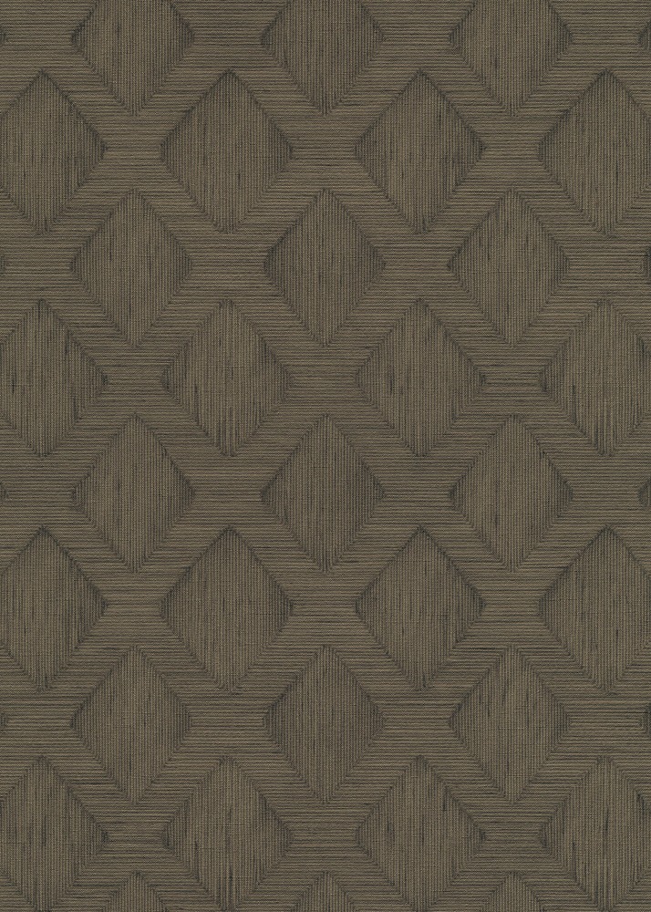 Papier peint vinyle grainé sur intissé Hidden Harmony taupe, collection Décorama Intemporelle