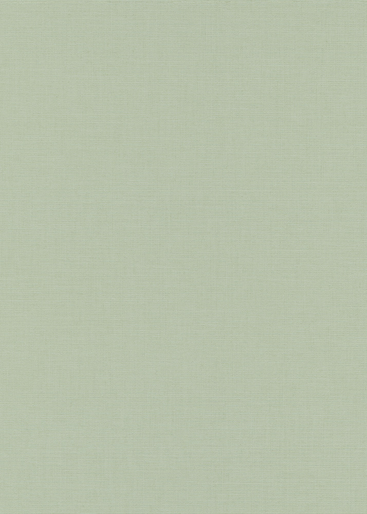 Papier peint vinyle grainé sur intissé Linea Tissu céladon, avec un effet relief textile.