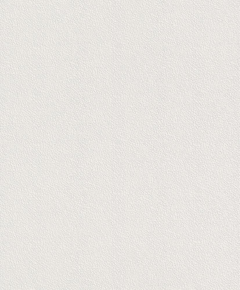 Papier peint vinyle blanc uni avec structure résille subtile, résistant et lavable