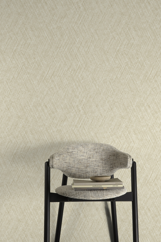 A78302 - Papier Peint Vinyle Sur Intissé Maille Beige