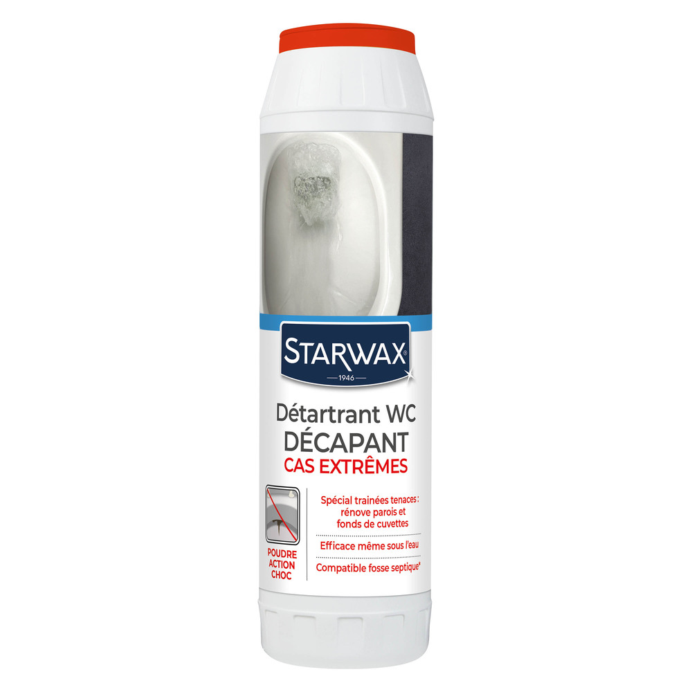 Détartrant WC Surpuissant en poudre 1 kg pour l'entretien des toilettes