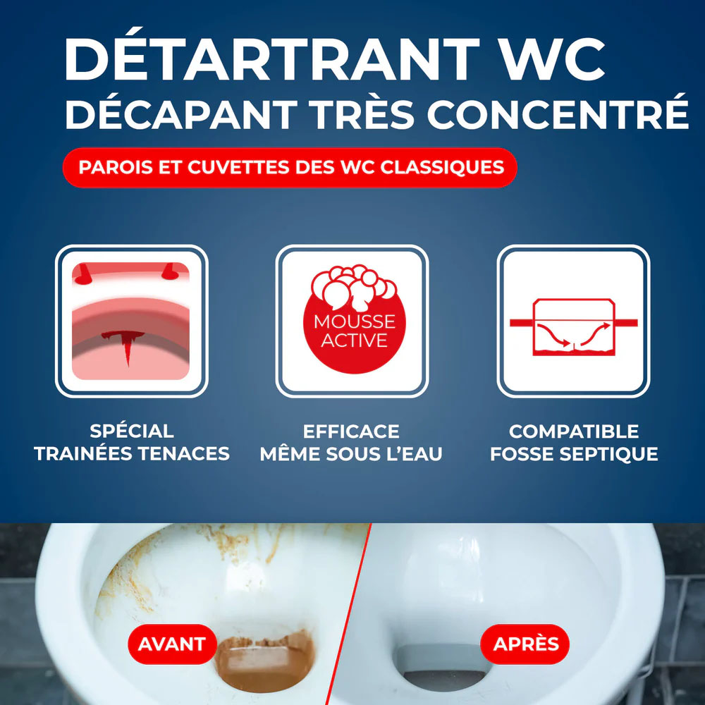 Détartrant Surpuissant WC Poudre 1 kg