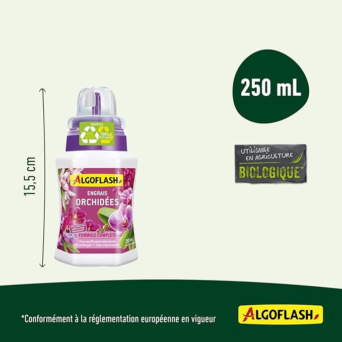 Engrais Orchidées Liquide UAB 250 ml