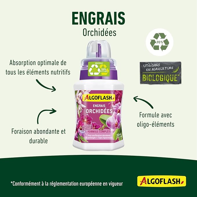Engrais Orchidées Liquide UAB 250 ml