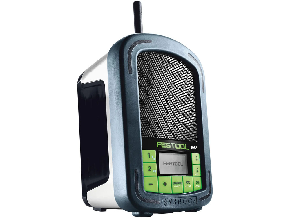 Radio de chantier Compact Bluetooth BR 10 DAB+ Sysrock robuste avec poignée de transport