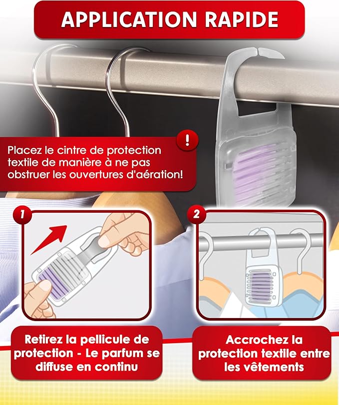 Anti-Mites Textile à La Lavande 2 x 3 Cassettes