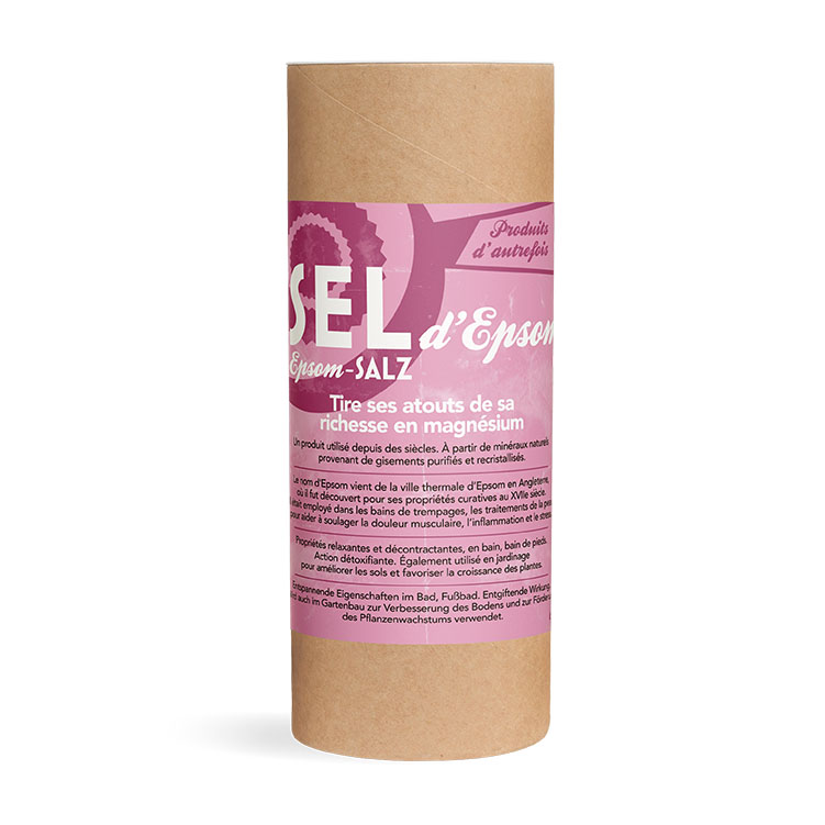 Sel d'Epsom 600 g en cristaux blancs, idéal pour le bain et les soins corporels relaxants