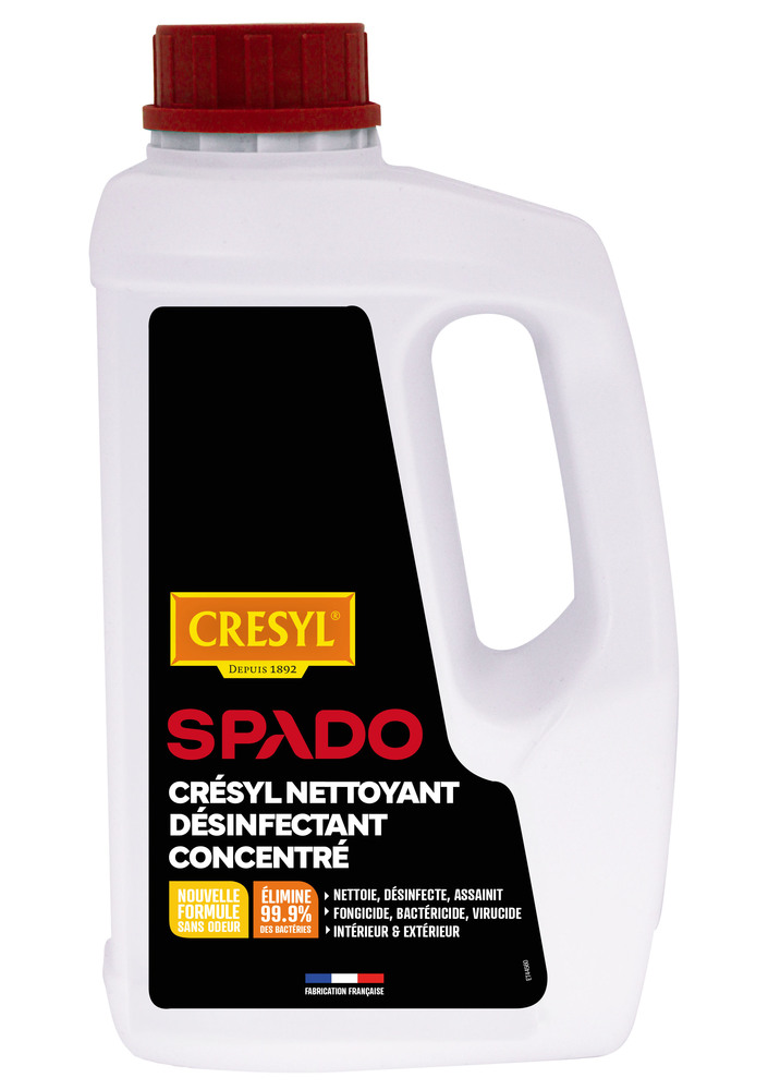 Bidon de Crésyl Nettoyant Désinfectant Concentré Sans Odeur pour l'hygiène animale