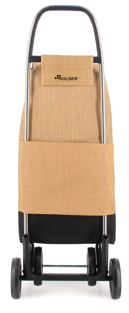 Poussette de Marché I-Max Yute Natural/Noir 4 Roues 43L