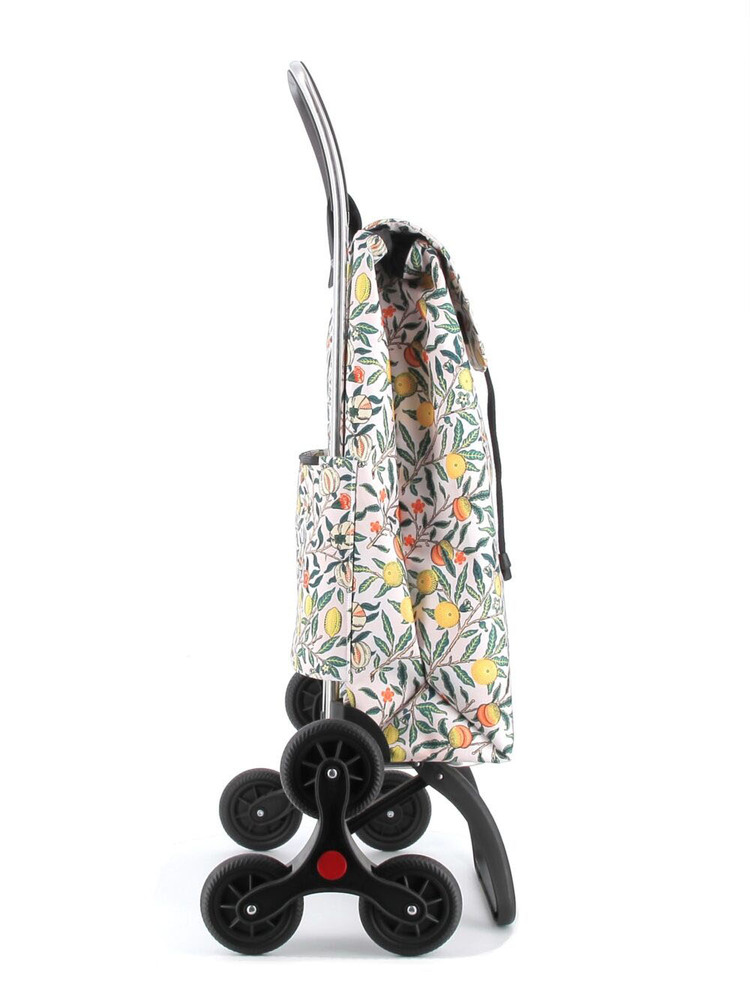  Poussette de Marché I-Max William Morris 6 Roues Monte Escaliers Motif Fruits 43L