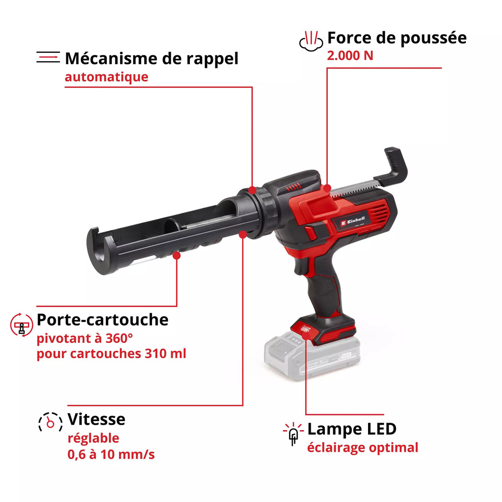 Pistolet à Cartouche sur Batterie Sans Fil TE-SG 18/10  LI - SOLO