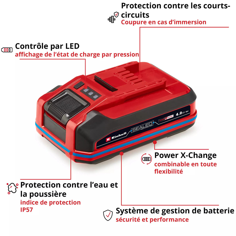 Batterie Lithium-ion Power X-Change 18V 4.0AH