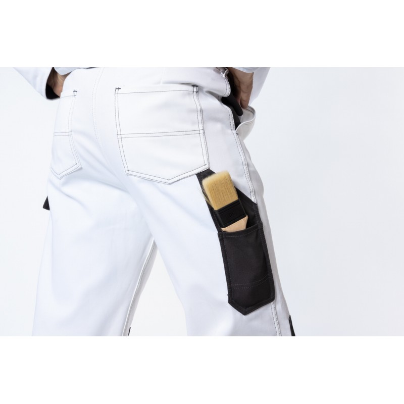 Pantalon Confort Blanc-Gris