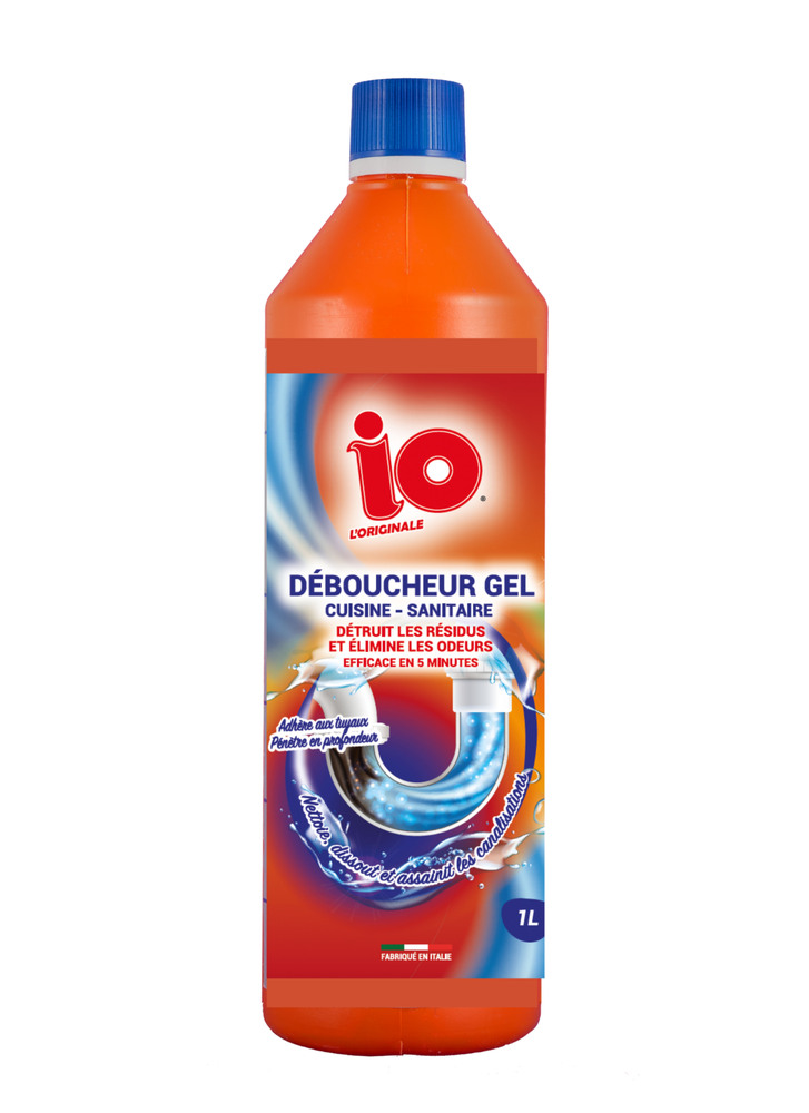 Bouteille de Gel Déboucheur Cuisine Sanitaires 1L pour canalisations