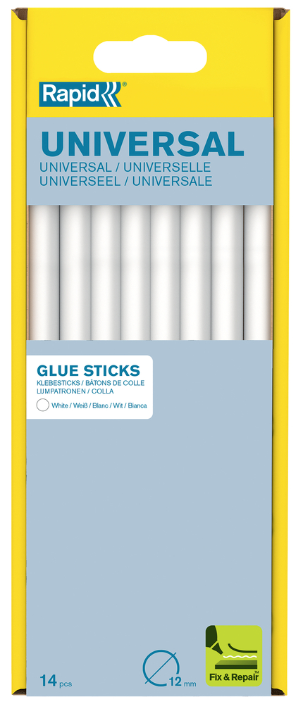 Bâtons de Colle Blanche Universelle Ø12 mm Boite de 14