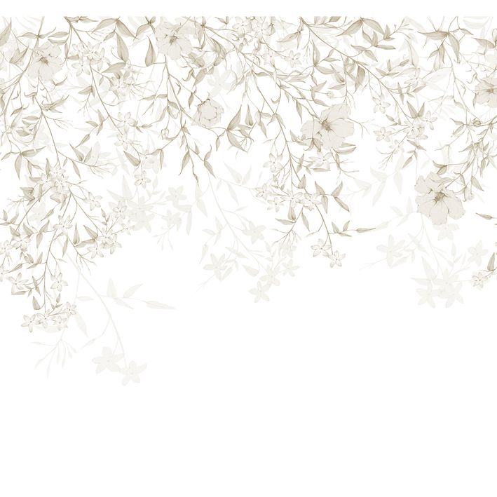 20019 - Papier Peint Intissé Flore Enchantee Naturel  - M
