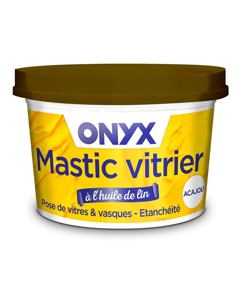 Mastic Vitrier à l'Huile de Lin Acajou