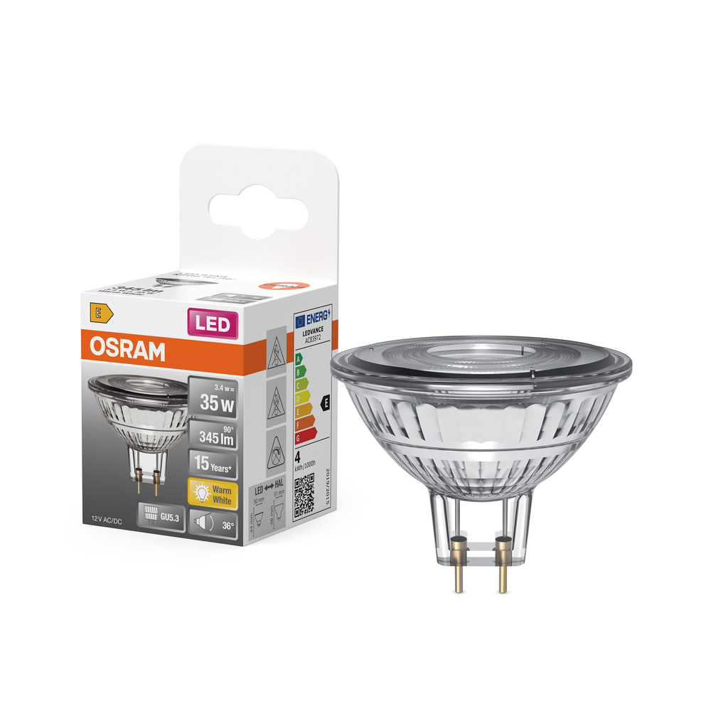 Ampoule LED Osram GU5.3 spot MR11 blanc chaud équivalent 35W