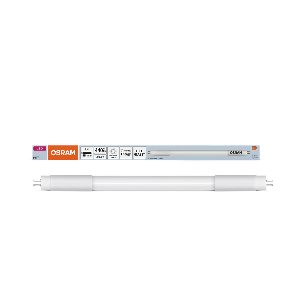 Tube LED Osram SubstiTUBE G5 opale blanc froid équivalent 8W