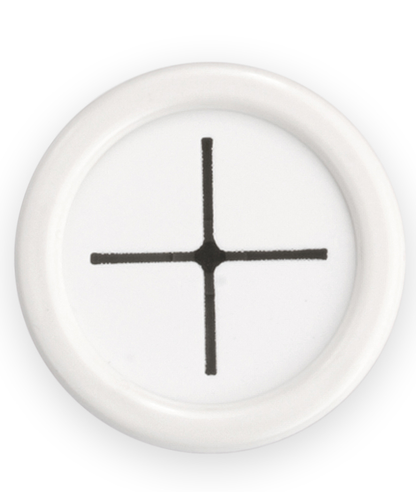 Support mural adhésif blanc pour torchon, diamètre 55 mm, fixation sans perçage
