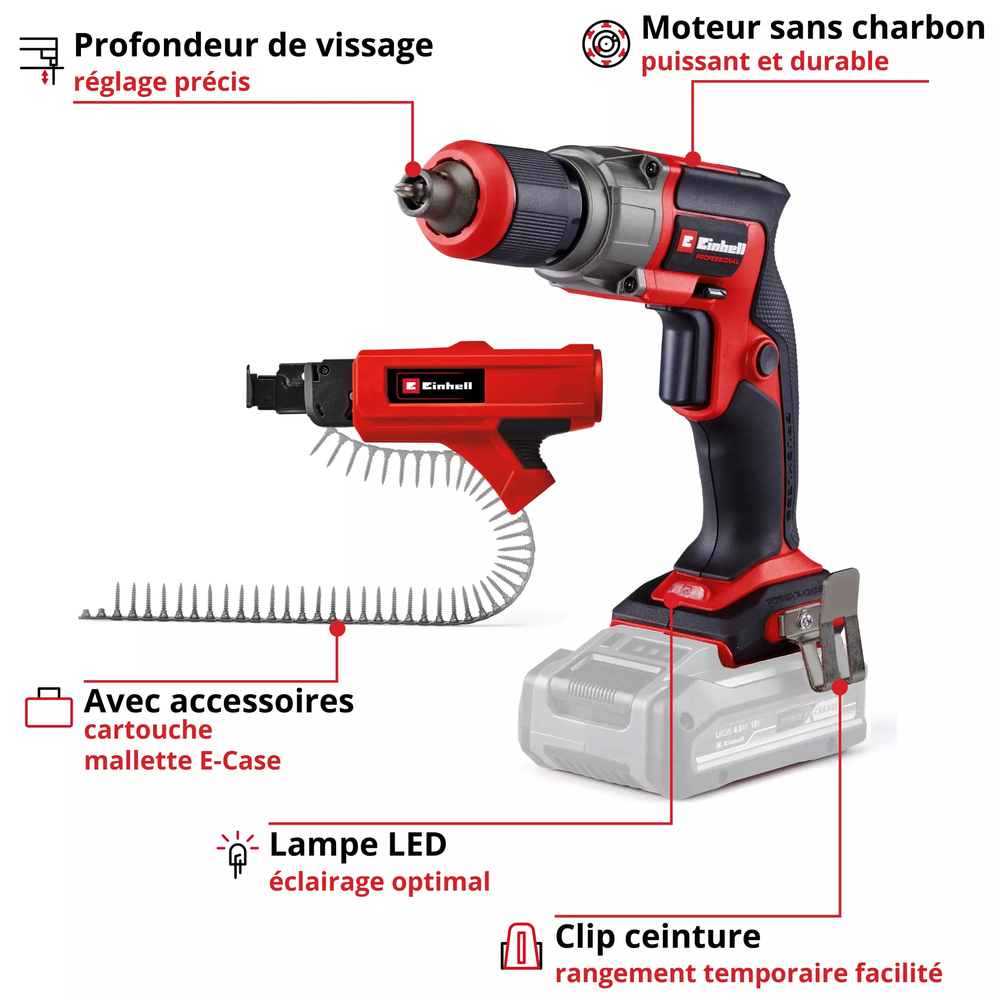 Visseuse Placo TP-DY 18 Li + Chargeur de Vis