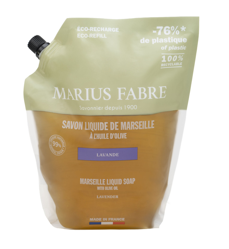eco-recharge de savon liquide à la lavande 1L Marius Fabre