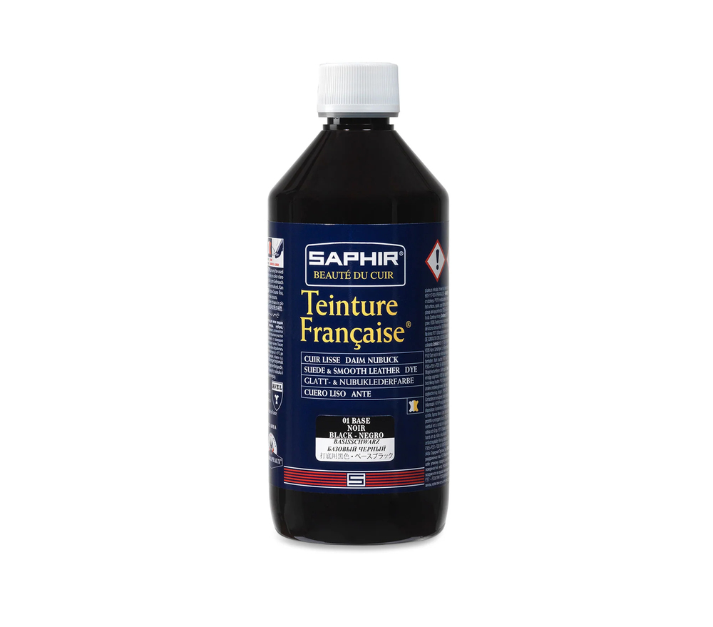 Flacon de 500 ml de Teinture Française pour la rénovation et l'entretien des cuirs