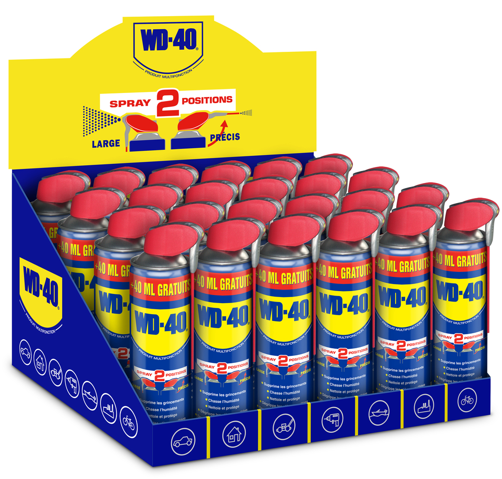 Produit Multifonction Spray Double Position 400 ml + 40 ml Gratuit