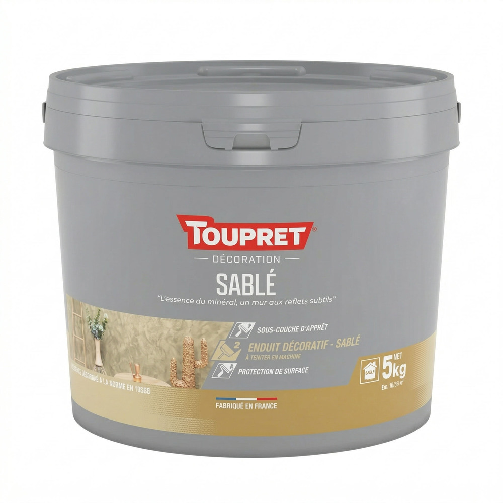 Enduit décoratif Le Sablé 5 kg pour murs intérieurs, effet sablé
