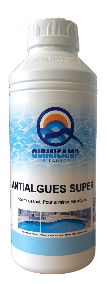Bouteille de 1L d'anti algues Quimicamp pour piscine