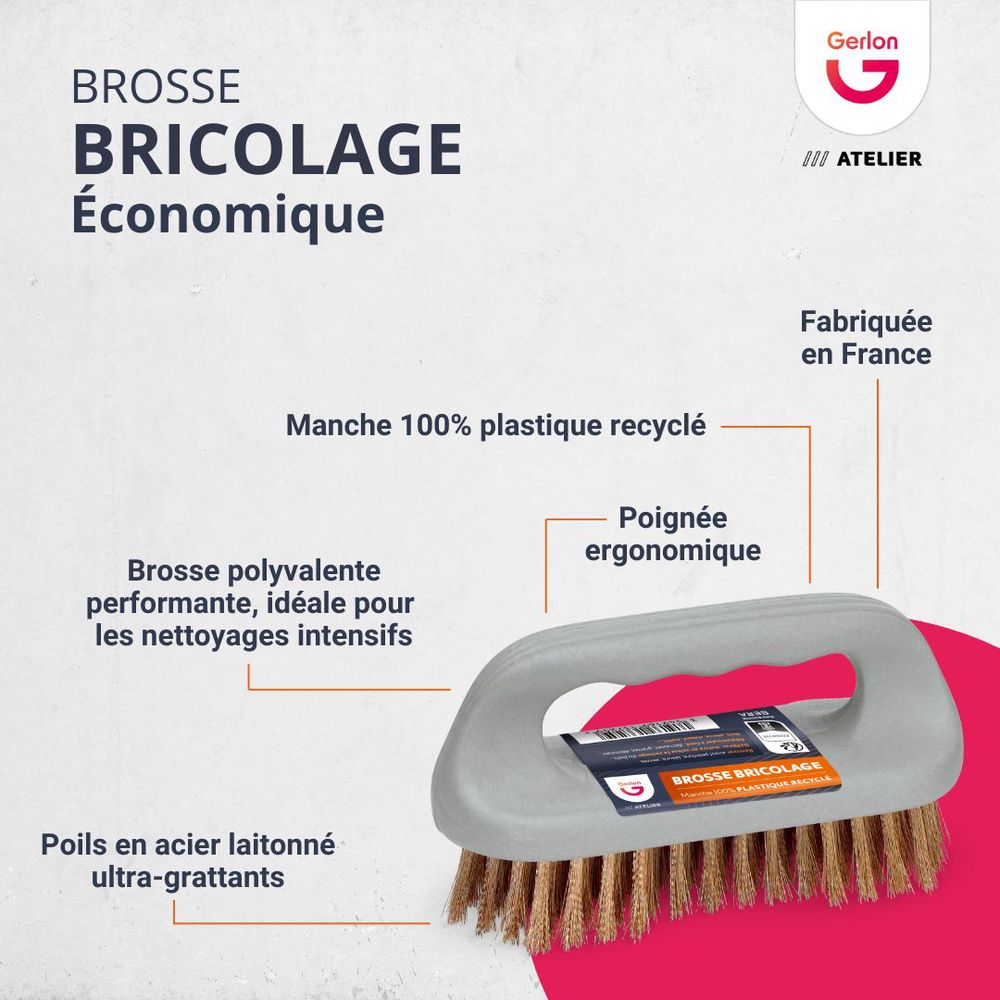 Brosse Bricolage Economique Acier Laitonné
