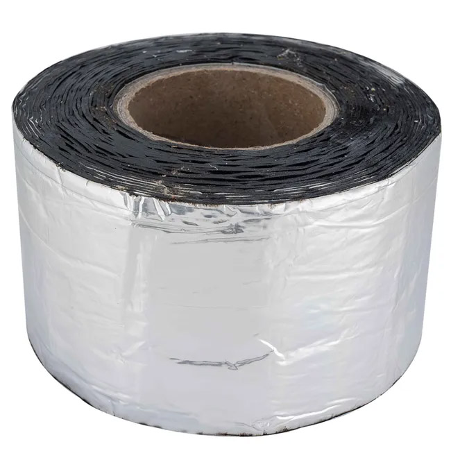 Bande d'étanchéité adhésive aluminium et bitume Geko 10 cm x 15 m pour toitures