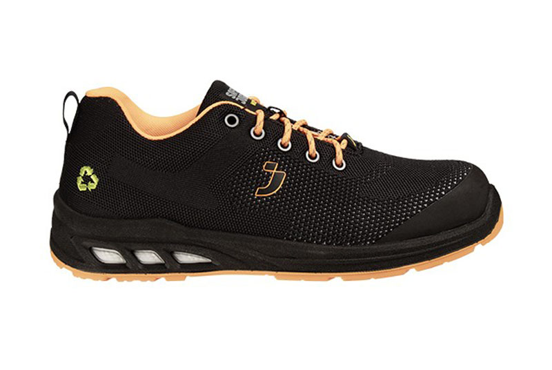 Chaussure basket de sécurité Vepro ECOFITZ S1P noire et orange