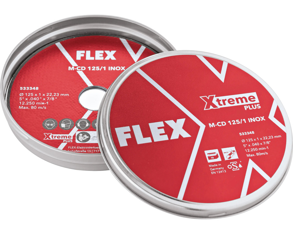 Boite de 10 disques de tronçonnage Xtreme Plus Inox Acier