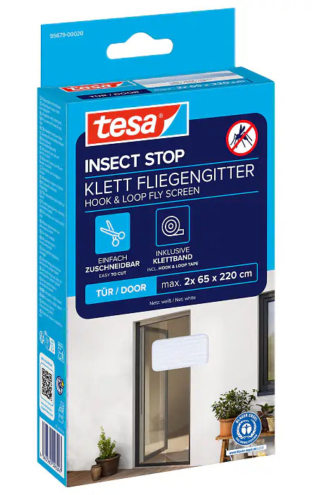 Boite avec aperçu de la Moustiquaires de Porte à Velcro Insect Stop 2.20 m x 0.65 m x2