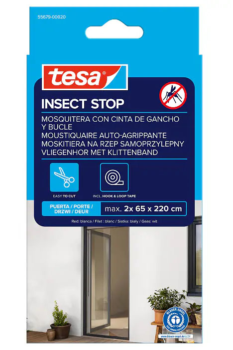 Boite Moustiquaires de Porte à Velcro Insect Stop 2.20 m x 0.65 m x2