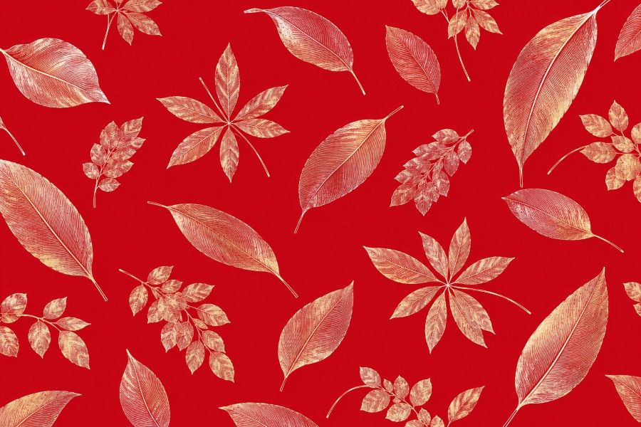 Nappe Thays Rouge en Polyester Motif