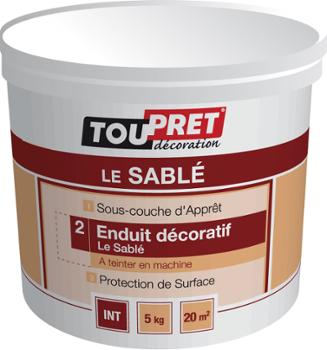 Enduit décoratif Le Sablé 5 kg pour murs intérieurs, effet sablé