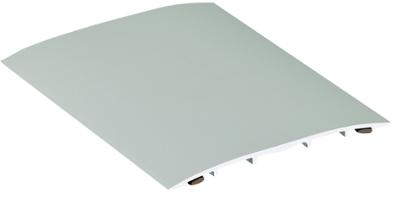 Couvre-joints de sol en aluminium adhésif bords biseautés incolore 3m