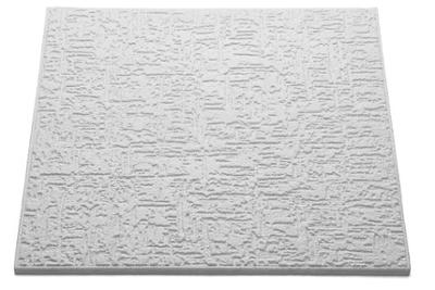 Decoflair Bianco T102 Dalle Plafond 500x500x10mm, Pack 2m²