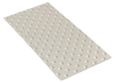 Dalle podotactile Exteline jaune en PVC 420x840 mm épaisseur 7mm pour guidage au sol des personnes malvoyantes.