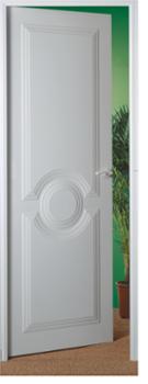 Décoporte en bois Modèle Rondissime Droit pour porte de 73 cm, brut à personnaliser