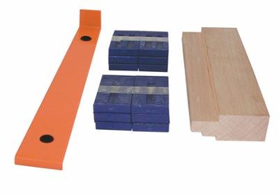 Kit de pose parquet Pro pour l'installation de revêtements de sol, incluant cales, cale de frappe et tire-lame.