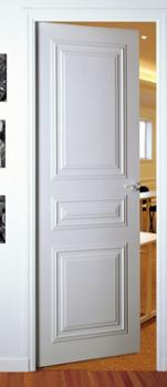 Décoporte Modèle Classique Droit en bois pour porte de 73 cm, finition naturelle