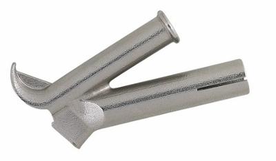 Buse rapide recourbée 4-5mm en acier inoxydable pour la soudure des revêtements de sol PVC et textile.