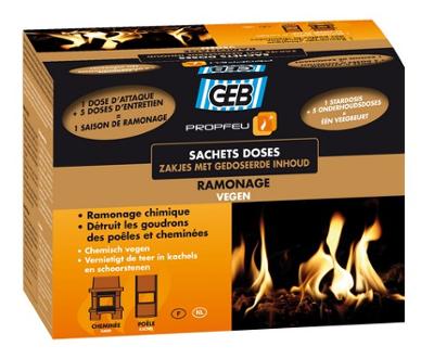 Boîte de Propfeu Poudre de Ramonage pour le nettoyage et l'entretien des conduits de cheminée et poêle.
