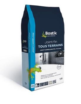 Sac de joint fin gris en poudre pour carrelage 1 à 6 mm, 5 kg