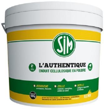 Enduit cellulosique Sim l'Authentique 10 kg pour rebouchage intérieur et multi-usages