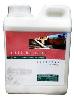 Lait de Cire Eccocera Incolore 1 kg pour enduits décoratifs muraux, finition protectrice aspect ciré.
